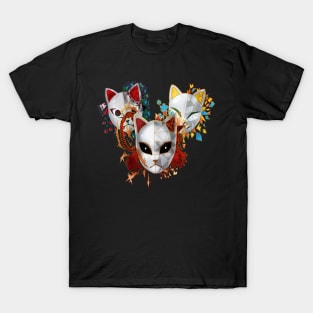 Demon cat mask Boy T-Shirt